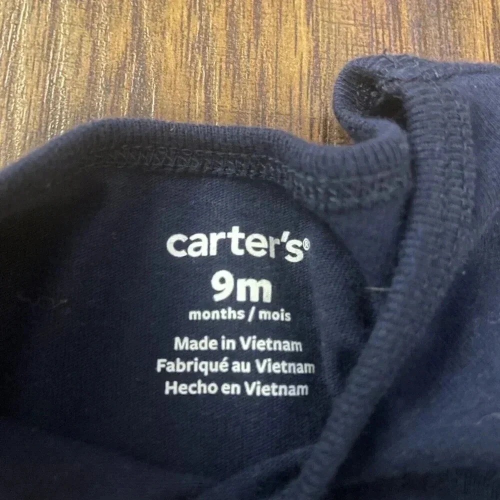 Carter's 9 Months Long Sleeve Navy Tulle Dress